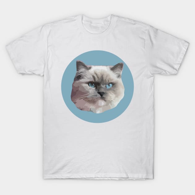 Ragdoll Cat T-Shirt by NV